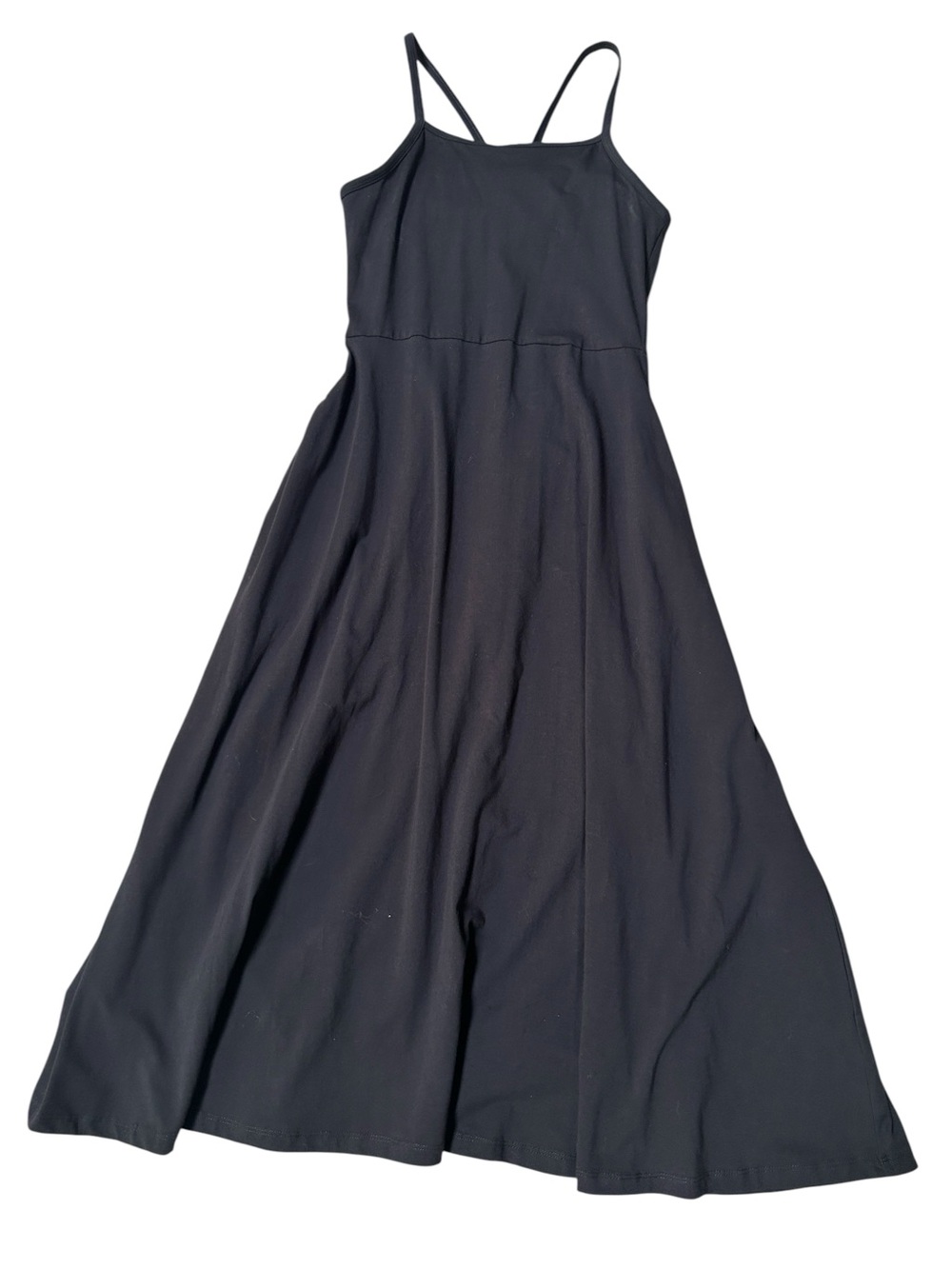Pact Organic Cotton Fit & Flare Midi Dress
Black Midi Dress Spaghetti Straps S - Picture 3 of 7